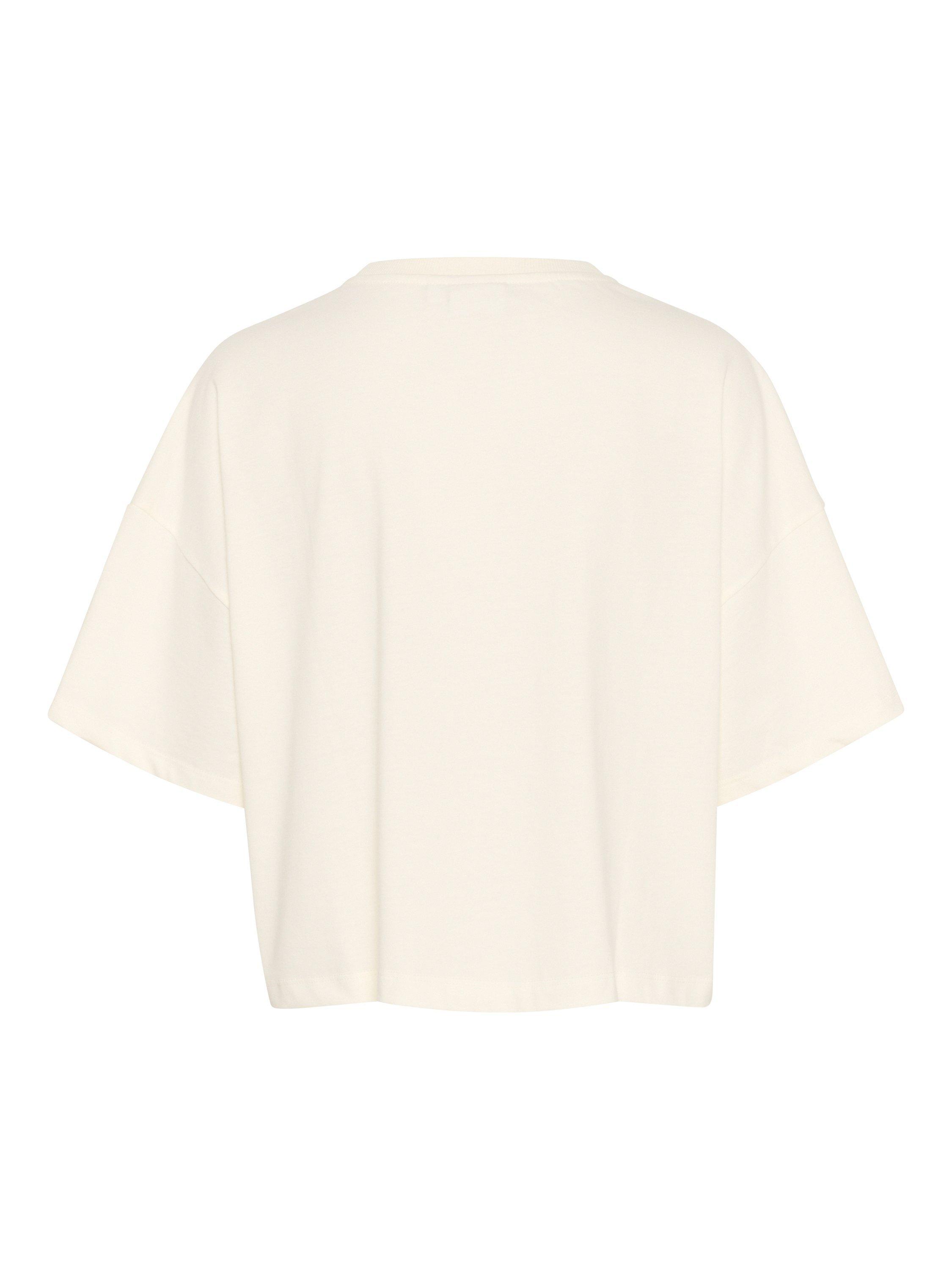 Product image 6 of 6, which shows Saint Tropez Jalinu Boxy Fit T-Shirt, White, XS