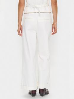 Saint Tropez Jaclyn Pleat Wide Leg Trousers, White - view 2, White