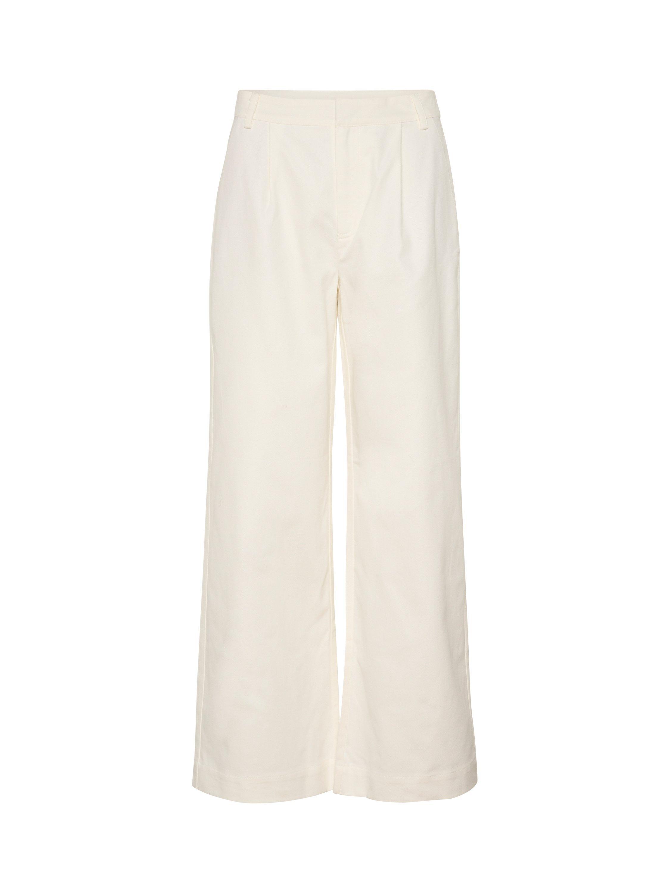 Product image 5 of 6, which shows Saint Tropez Jaclyn Pleat Wide Leg Trousers, White, XS