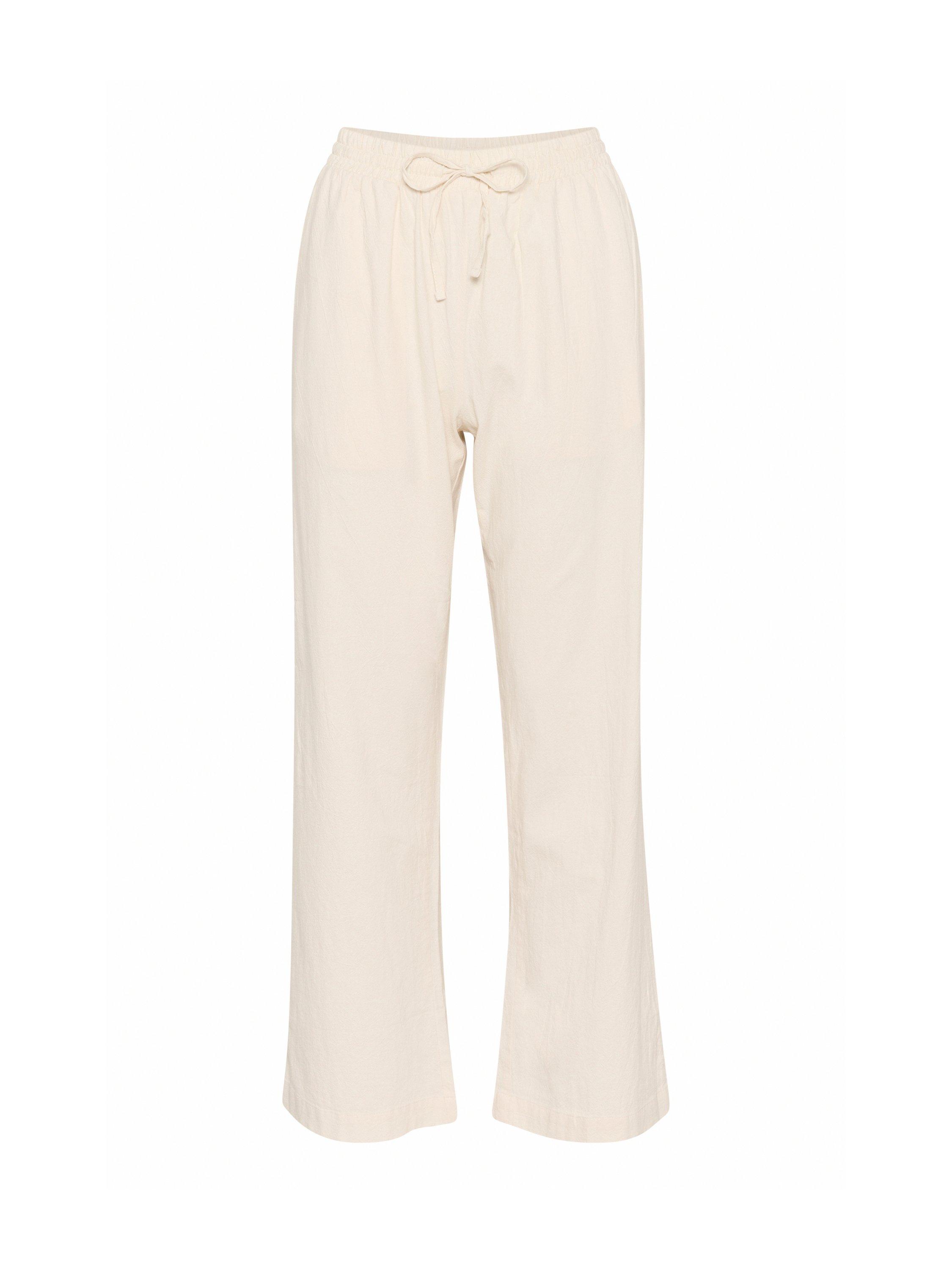 Product image 5 of 6, which shows Saint Tropez Zalinda High Waist Trousers, Ice, XS