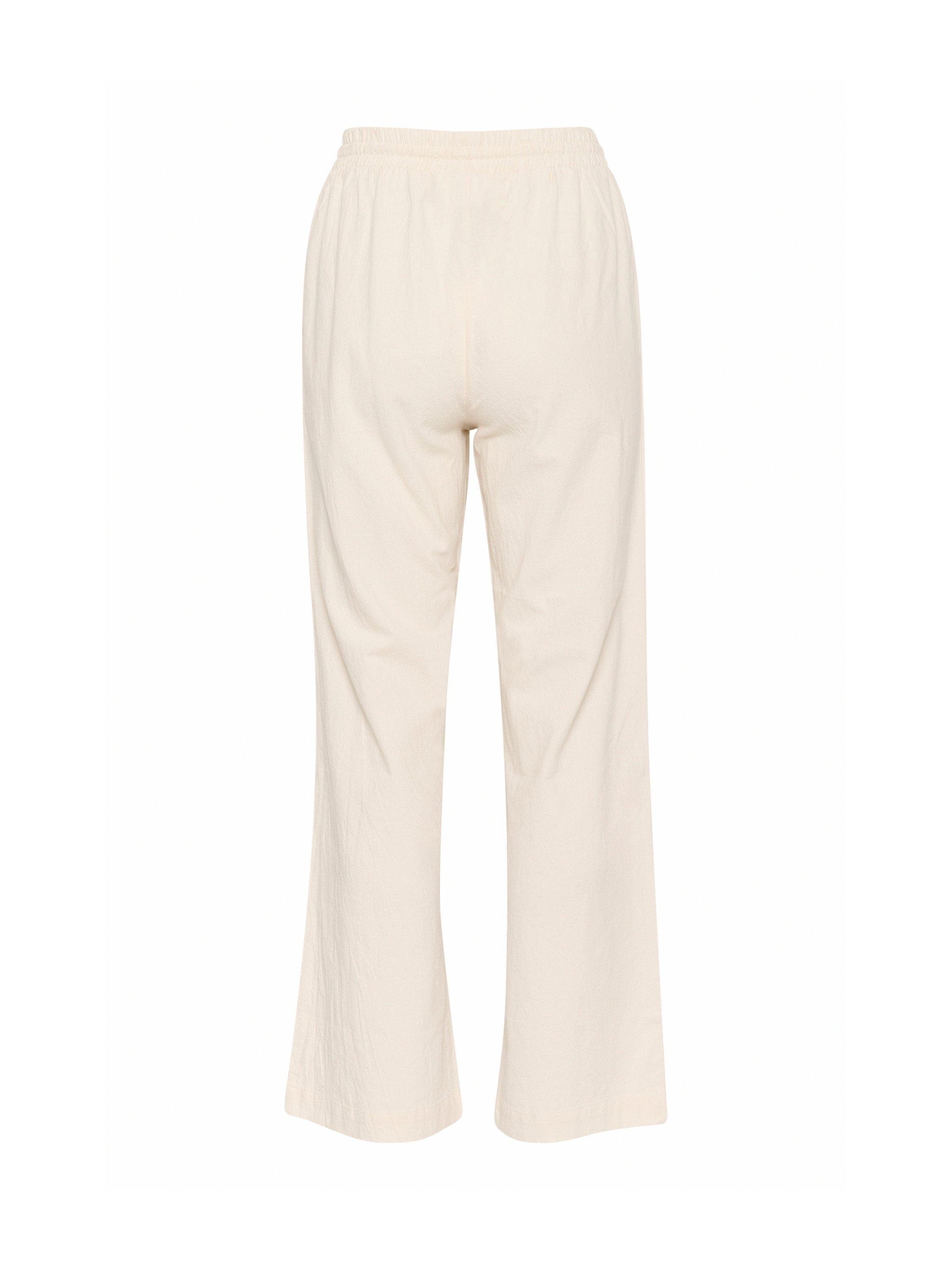 Product image 6 of 6, which shows Saint Tropez Zalinda High Waist Trousers, Ice, XS