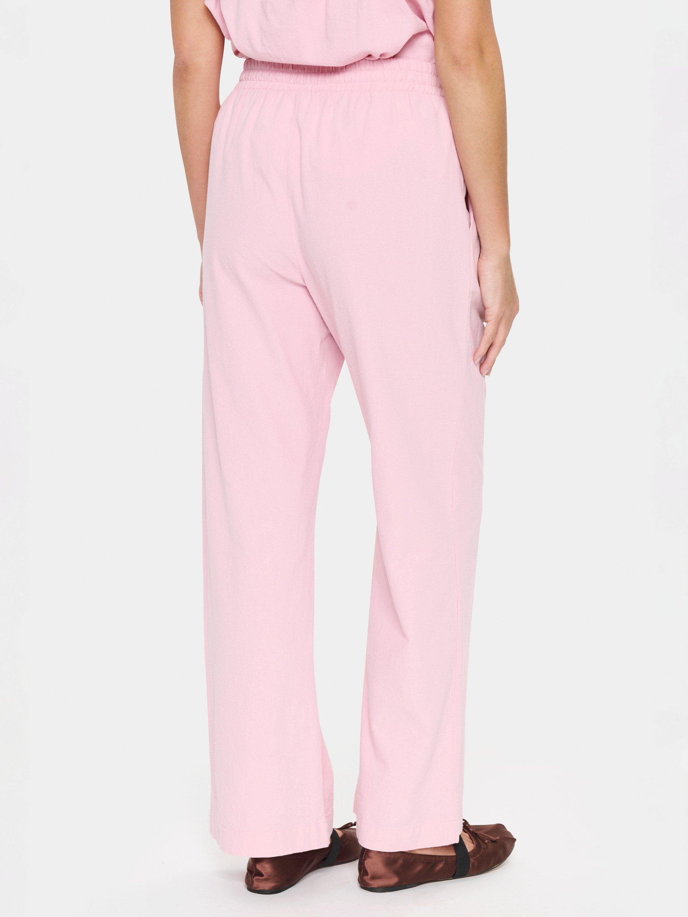 Product image 2 of 6, which shows Saint Tropez Zalinda High Waist Trousers, Pink Nectar, XS