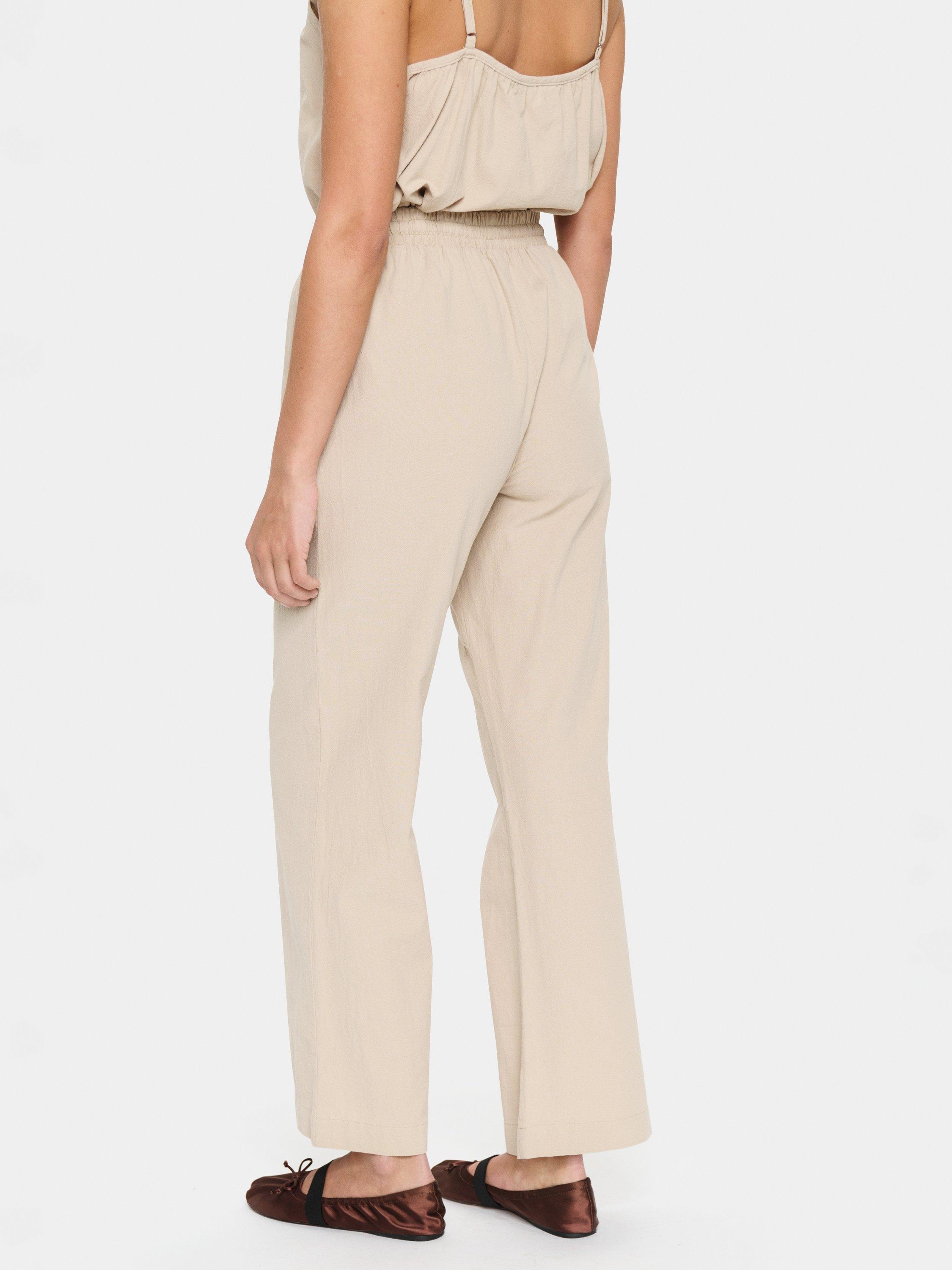 Product image 2 of 6, which shows Saint Tropez Zalinda High Waist Trousers, Plaza Taupe, XS