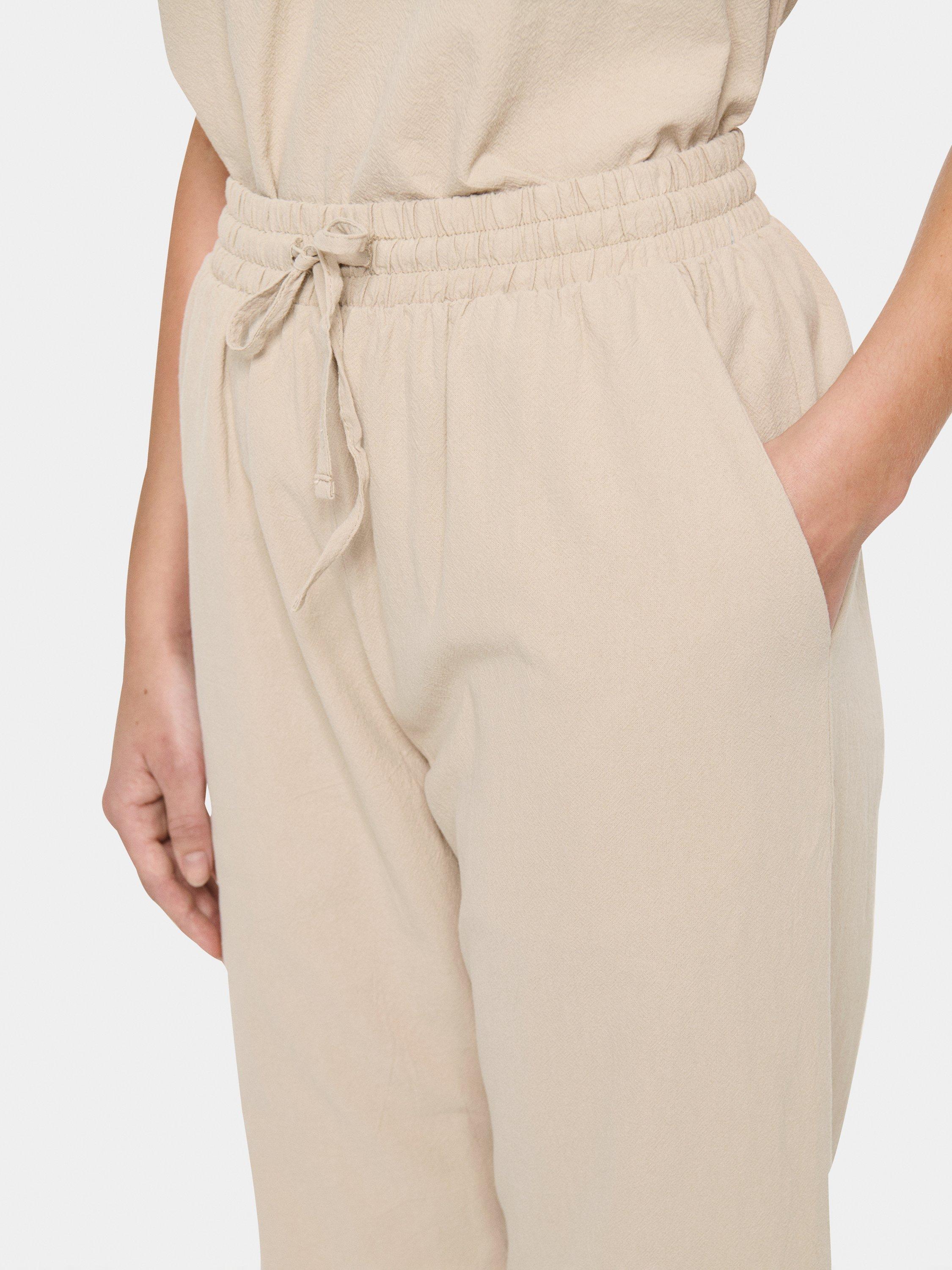 Product image 4 of 6, which shows Saint Tropez Zalinda High Waist Trousers, Plaza Taupe, XS