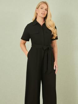 Yumi Utility Relaxed Fit Jumpsuit - view 2, Black