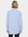 Saint Tropez Juno Stripe Rhinestone Embellished Shirt, Blue/Multi