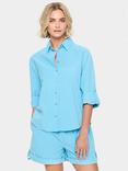 Saint Tropez Zalinda Roll Tab Shirt, Blue