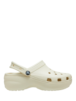 Crocs Classic Platform Clogs, Bone
