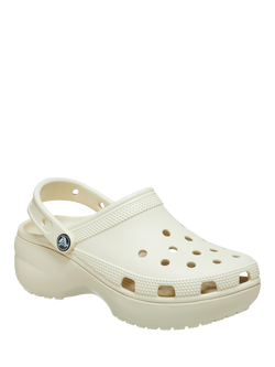 Crocs Classic Platform Clogs - view 2, Bone