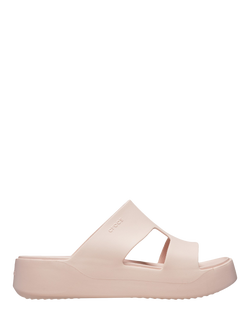 Crocs Getaway Platform H-Strap Mules, Natural