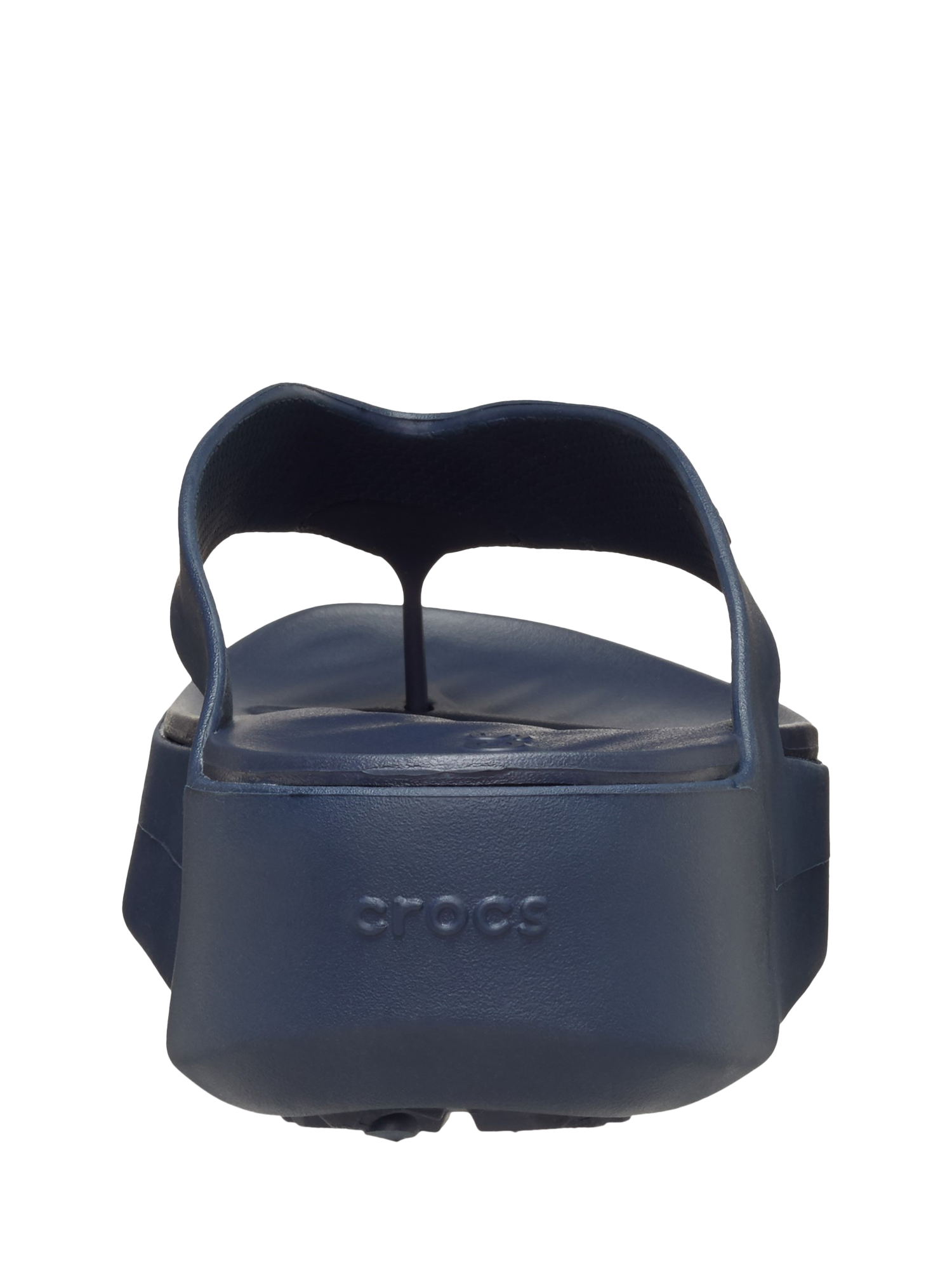 Product image 3 of 5, which shows Crocs Getaway Platform Flip Flops, Navy, 4