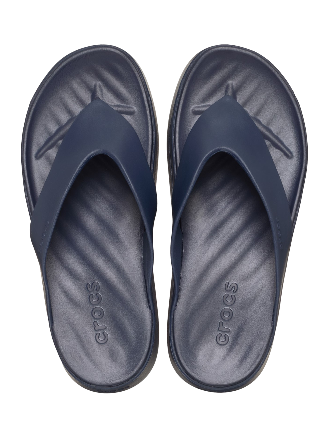 Product image 5 of 5, which shows Crocs Getaway Platform Flip Flops, Navy, 4