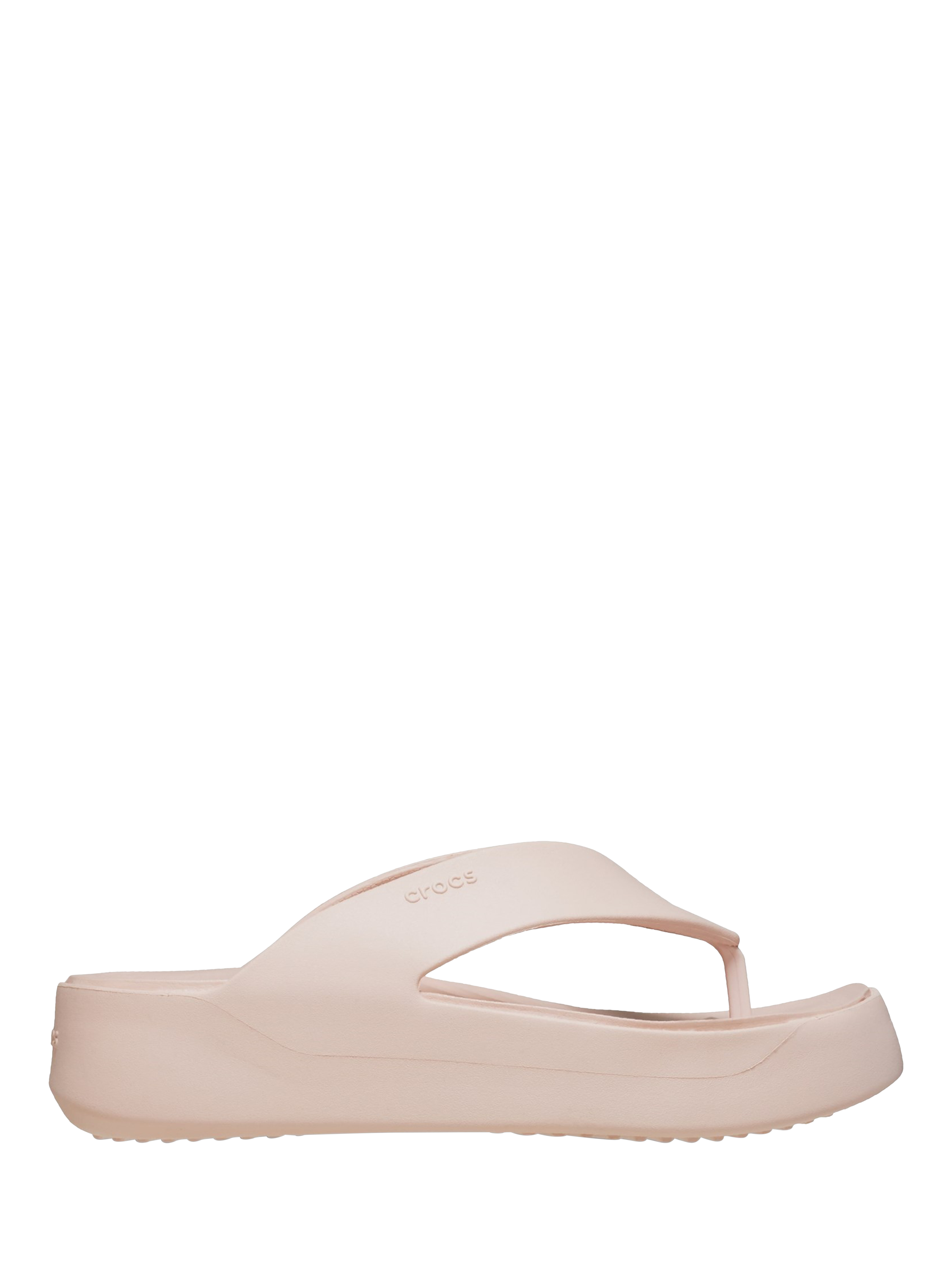 Product image 1 of 6, which shows Crocs Getaway Platform Flip-Flops, Natural, 4