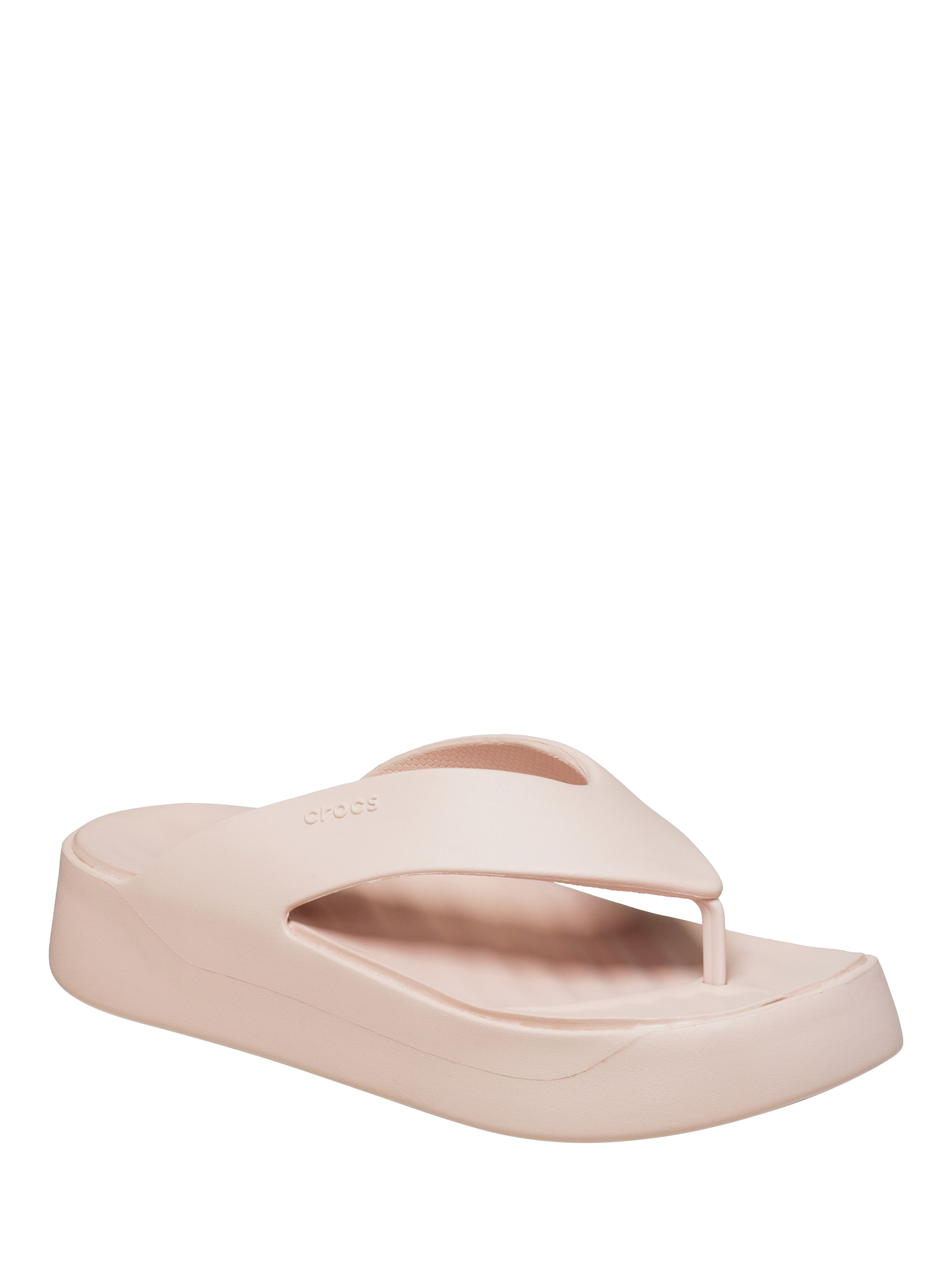 Product image 2 of 6, which shows Crocs Getaway Platform Flip-Flops, Natural, 4