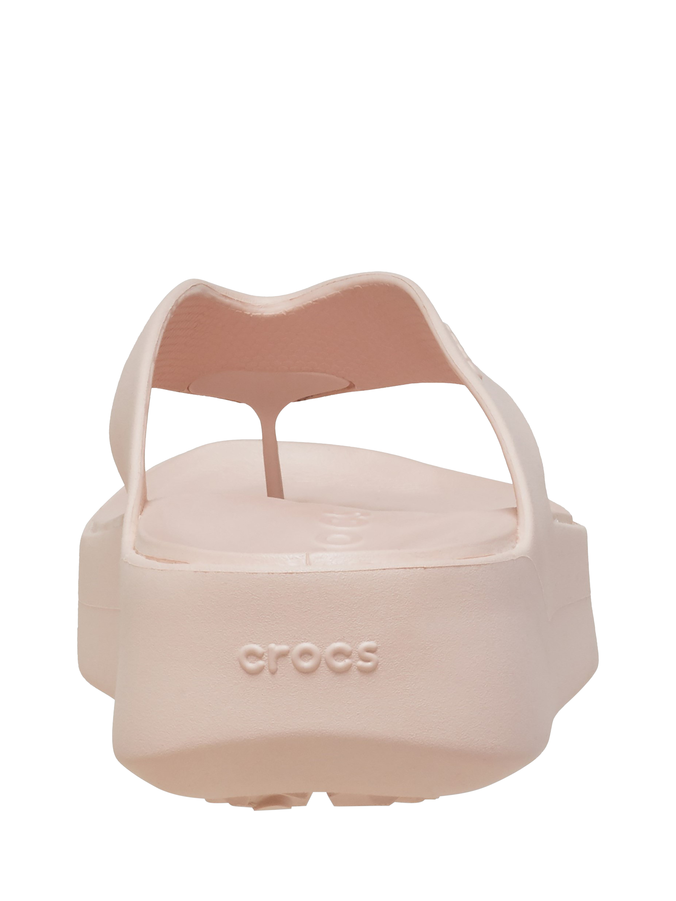 Product image 3 of 6, which shows Crocs Getaway Platform Flip-Flops, Natural, 4