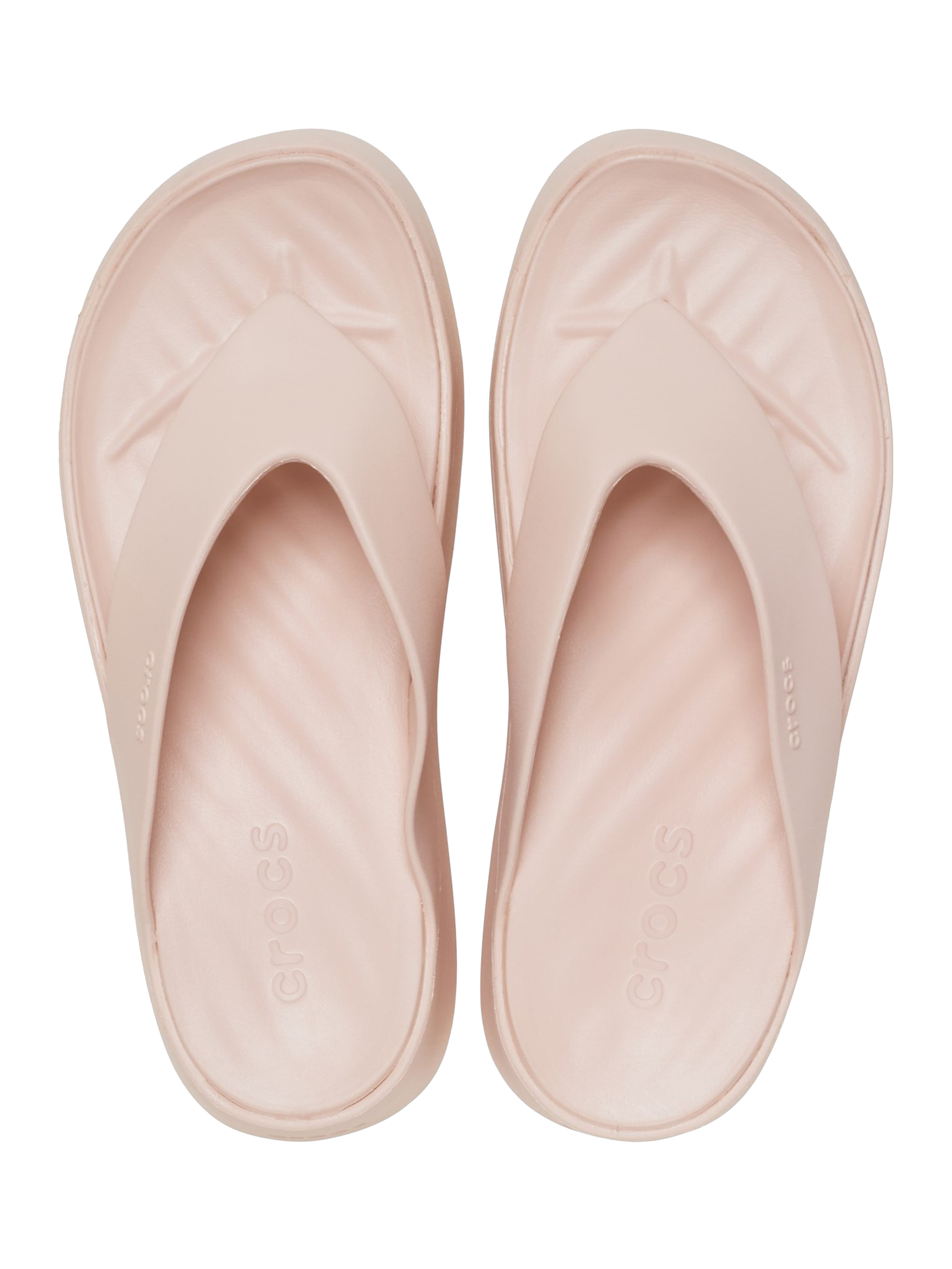 Product image 6 of 6, which shows Crocs Getaway Platform Flip-Flops, Natural, 4