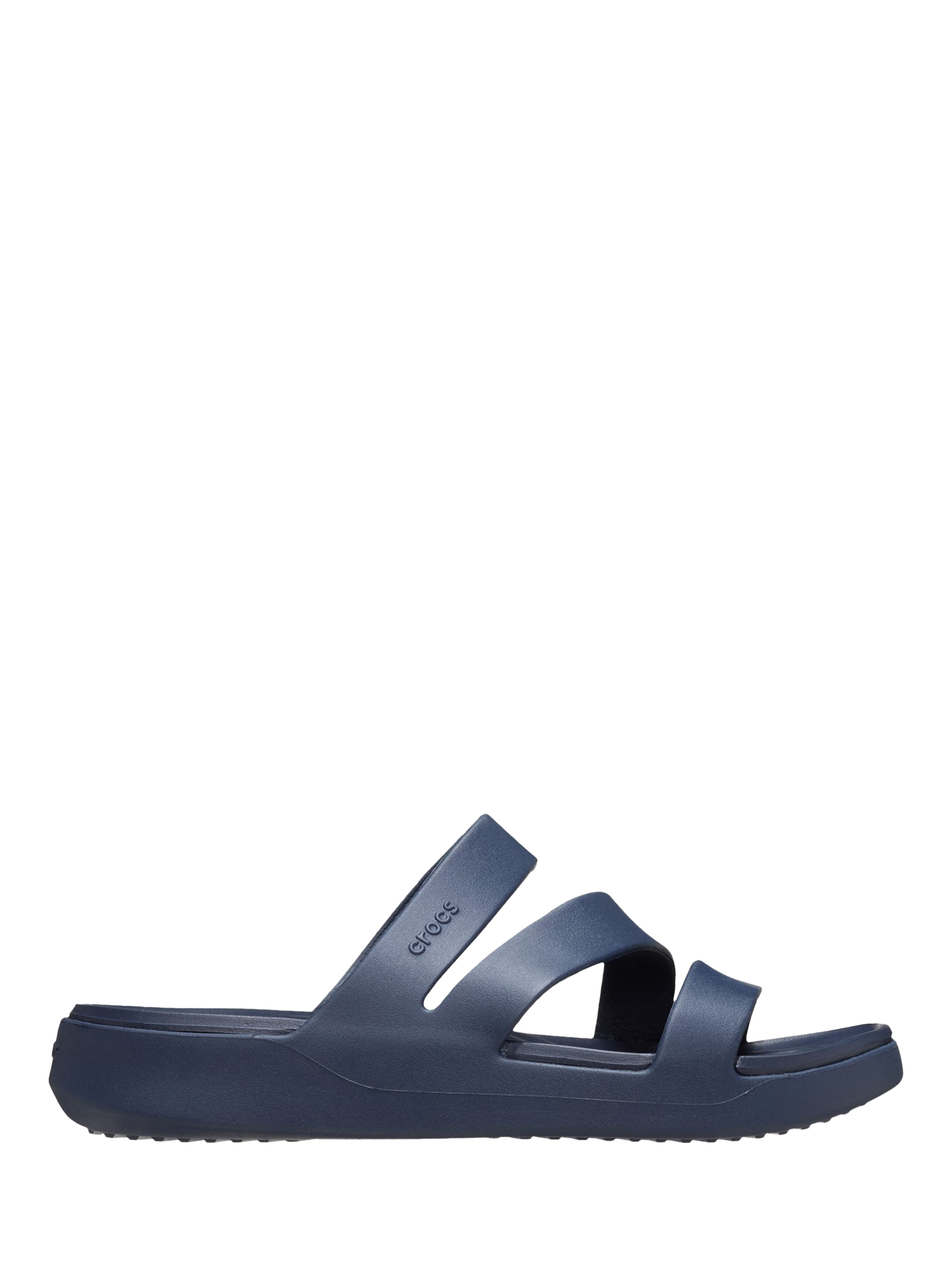 Product image 1 of 5, which shows Crocs Getaway Strappy Mules, Navy, 4