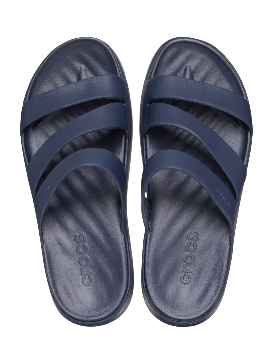 Product image 5 of 5, which shows Crocs Getaway Strappy Mules, Navy, 4