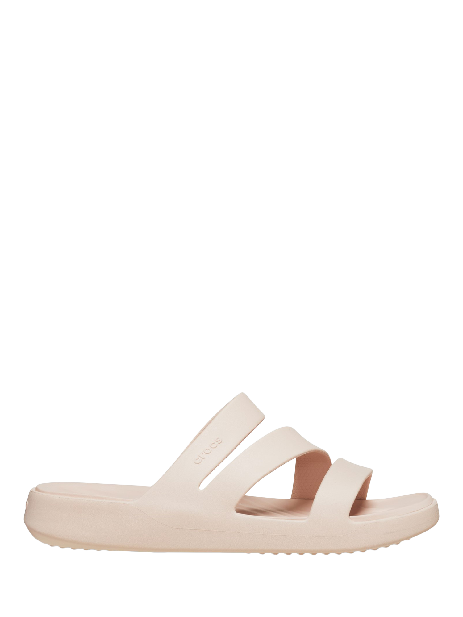 Product image 1 of 6, which shows Crocs Getaway Strappy Mules, Natural, 4