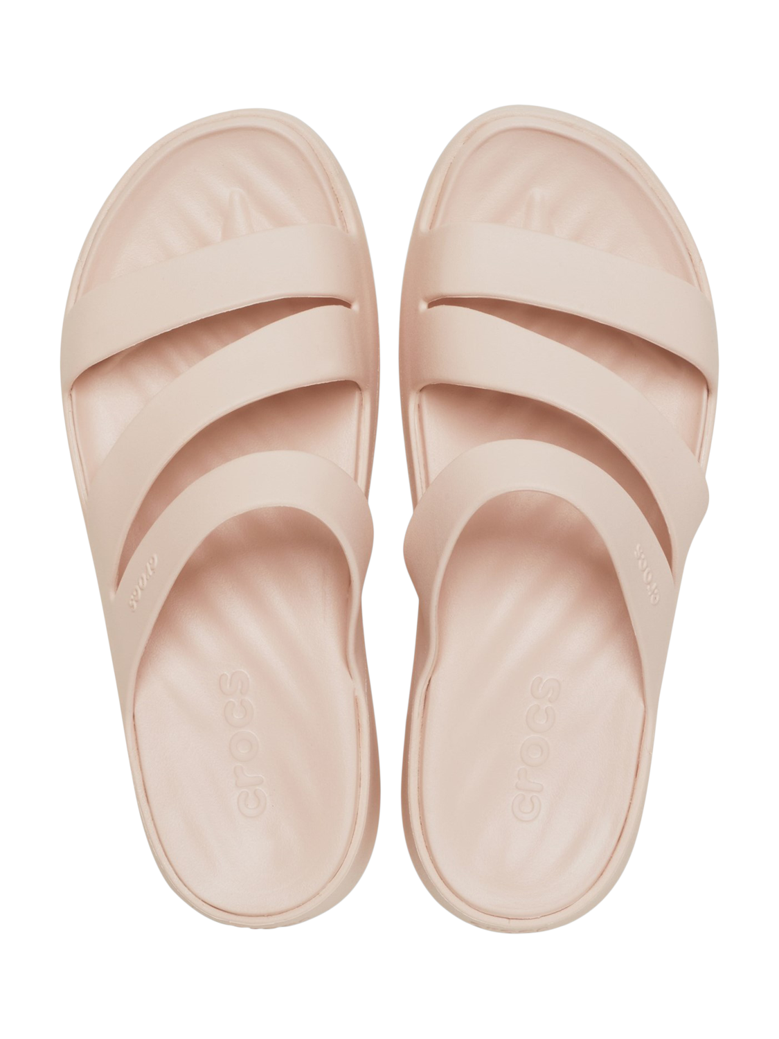Product image 6 of 6, which shows Crocs Getaway Strappy Mules, Natural, 4