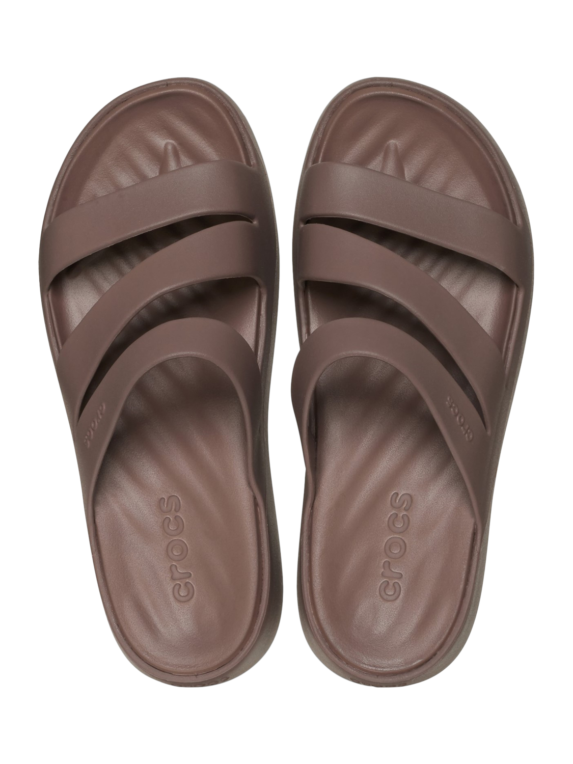 Product image 6 of 11, which shows Crocs Getaway Strappy Mules, Brown, 4