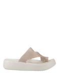 Crocs Getaway Toe Loop Platform Sandals, Off White