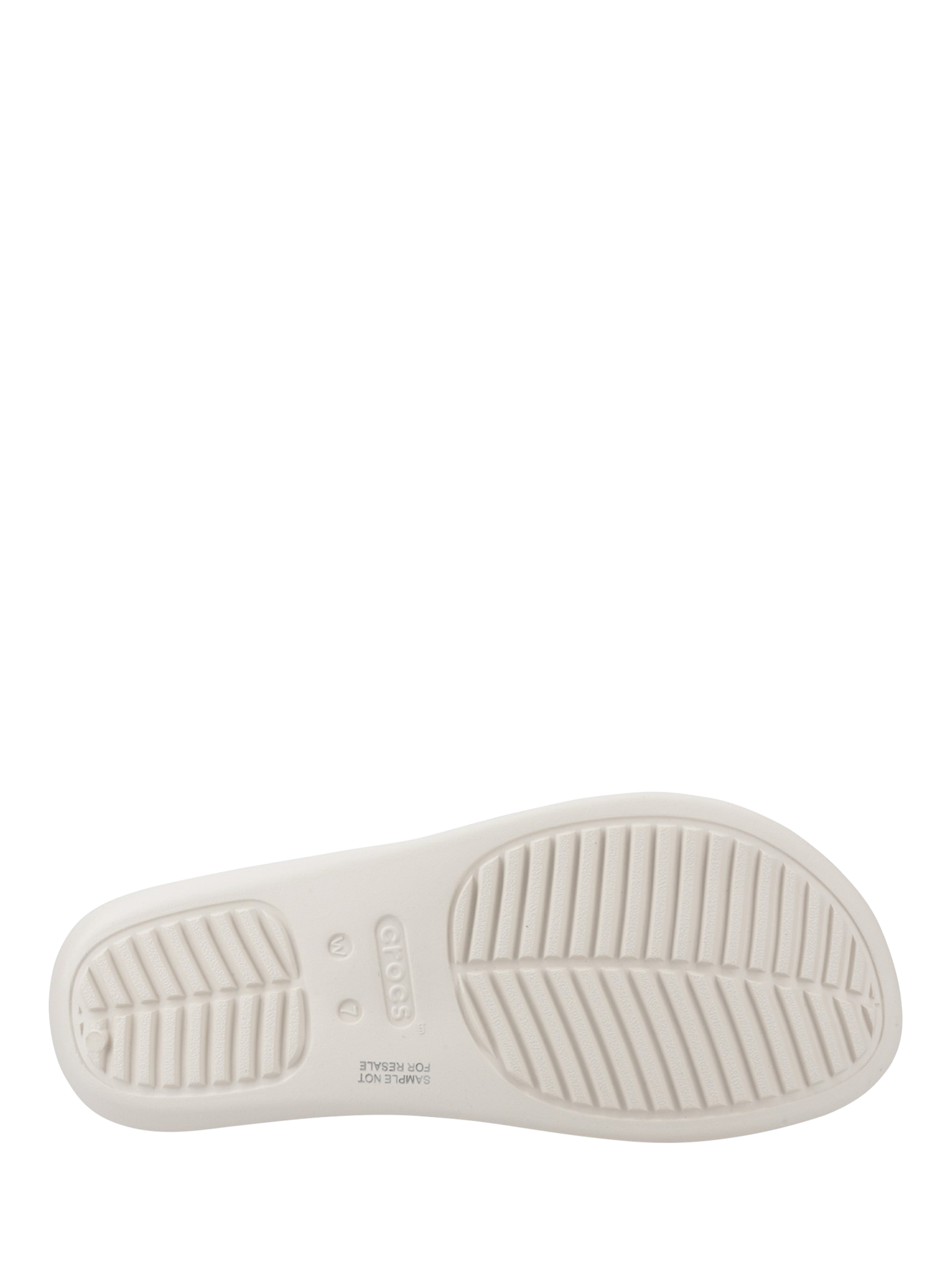Product image 4 of 4, which shows Crocs Getaway Toe Loop Platform Sandals, Off White, 4