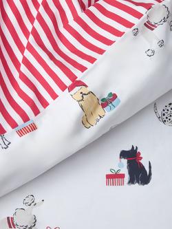 John Lewis Christmas Dogs Duvet Cover Set - view 2, Multi Multi