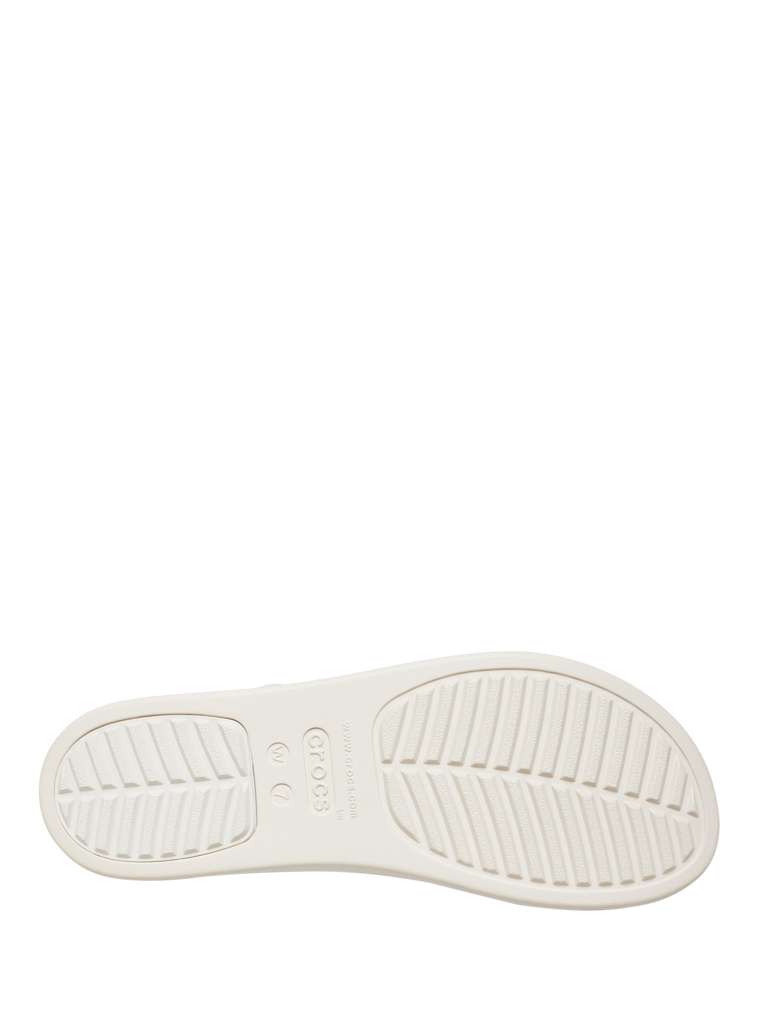 Product image 4 of 5, which shows Crocs Brooklyn 4U Strappy Sandals, Off White, 4
