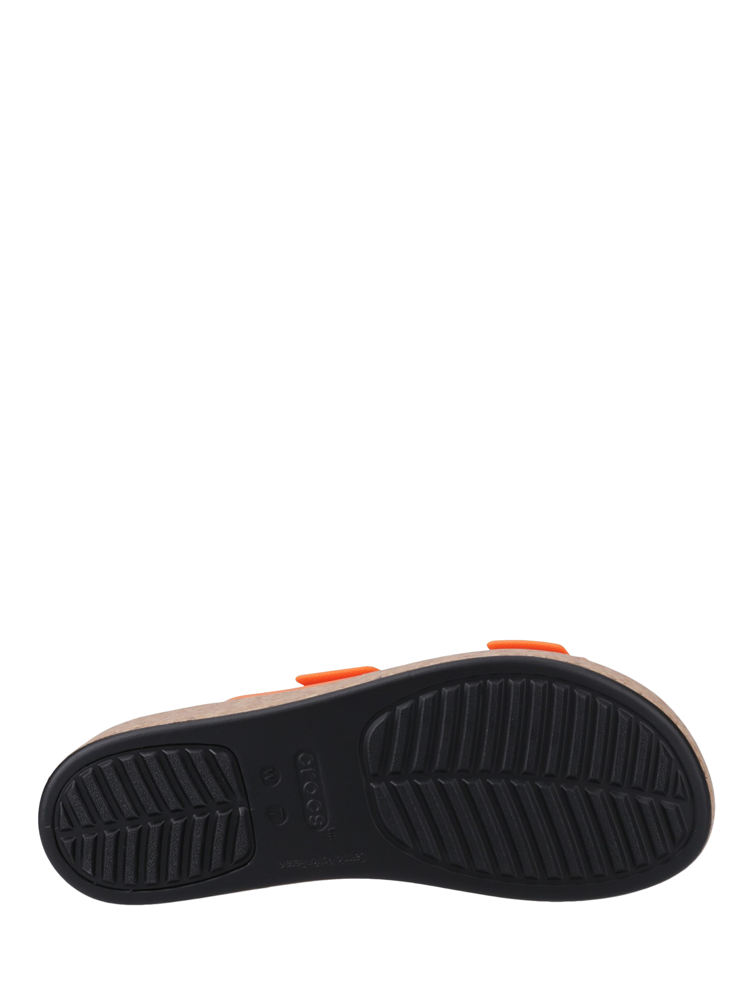 Product image 4 of 4, which shows Crocs Brooklyn Buckle Low Wedge Strappy Sandals, Topaz, 4
