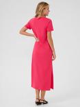 KAFFE Celina Cotton T-Shirt Midi Dress, Mid Red