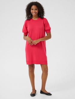 KAFFE Lizza Knitted Jumper Dress, Raspberry