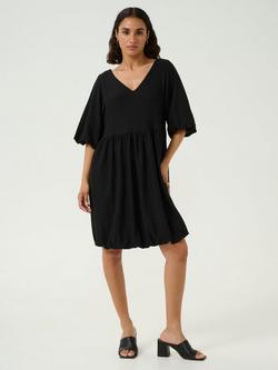 KAFFE Nani Tulip Knee Length Dress, Black, Black