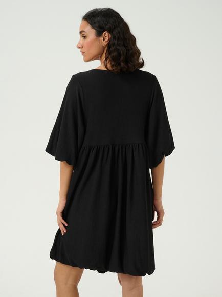 KAFFE Nani Tulip Knee Length Dress, Black - view 2, Black