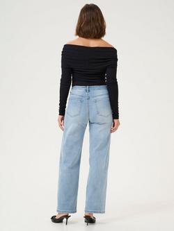 KAFFE Karla High Rise Wide Leg Jeans, Light Blue - view 2, Light Blue