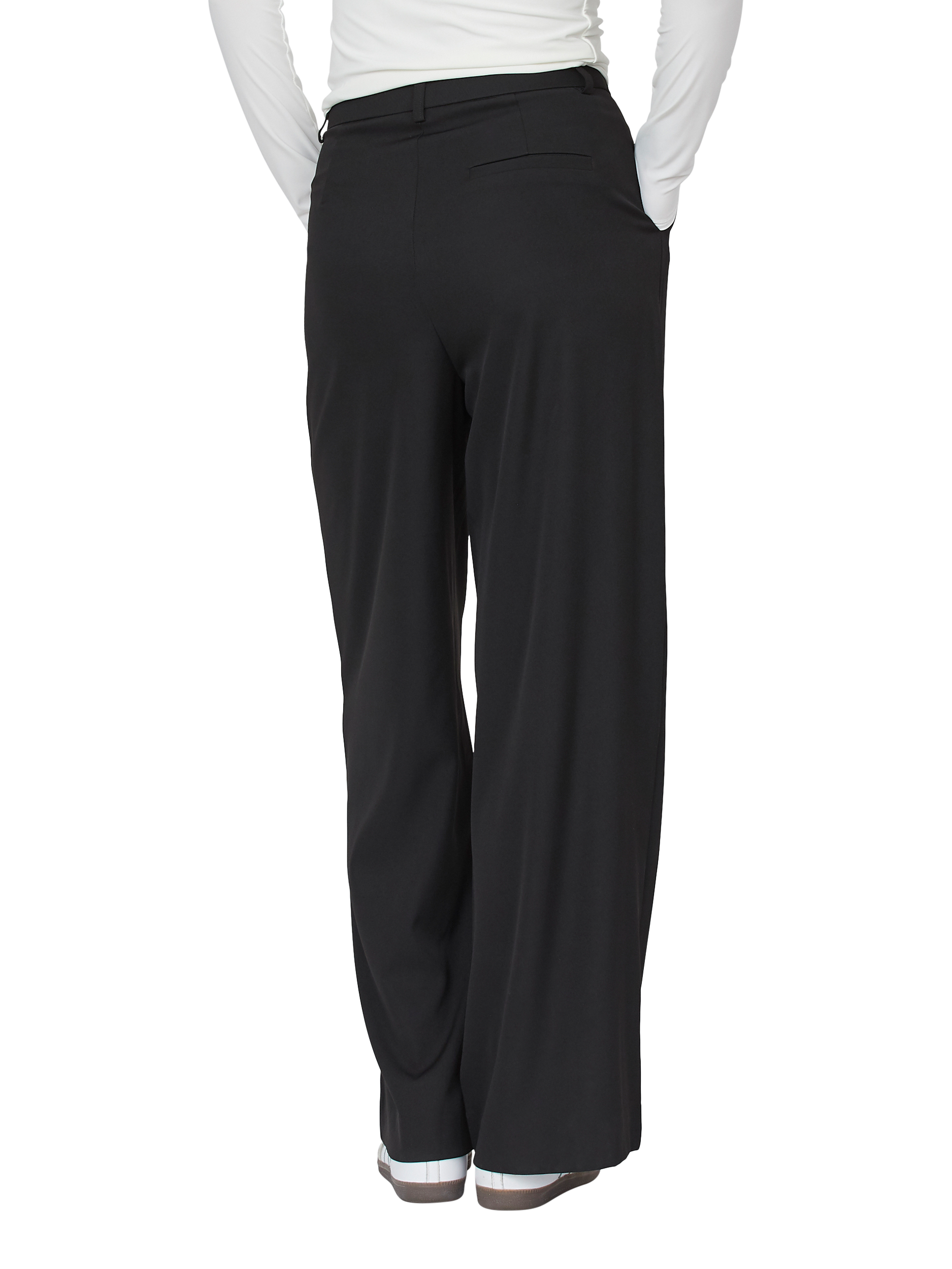 Product image 2 of 4, which shows Sisters Point Great Tailored Wide Leg Trousers, Black, S