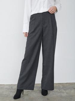 Sisters Point Great Tailored Wide Leg Trousers, D. Grey, D. Grey