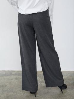 Sisters Point Great Tailored Wide Leg Trousers, D. Grey - view 2, D. Grey