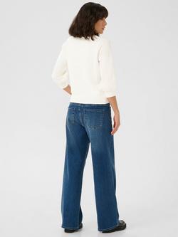 KAFFE Mary Cotton Loose Fit Jumper, Chalk - view 2, Chalk