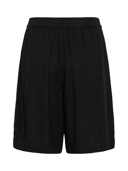 KAFFE Milia Linen Blend Shorts, Black - view 2, Black