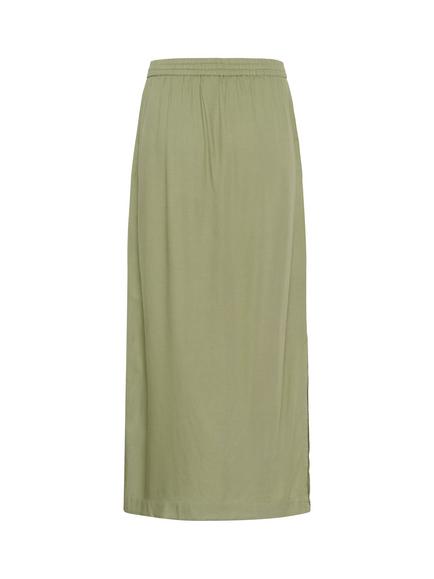 KAFFE Milia Maxi Skirt - view 2, Oil Green