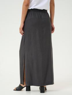 KAFFE Milia Maxi Skirt - view 2, Black Oyster