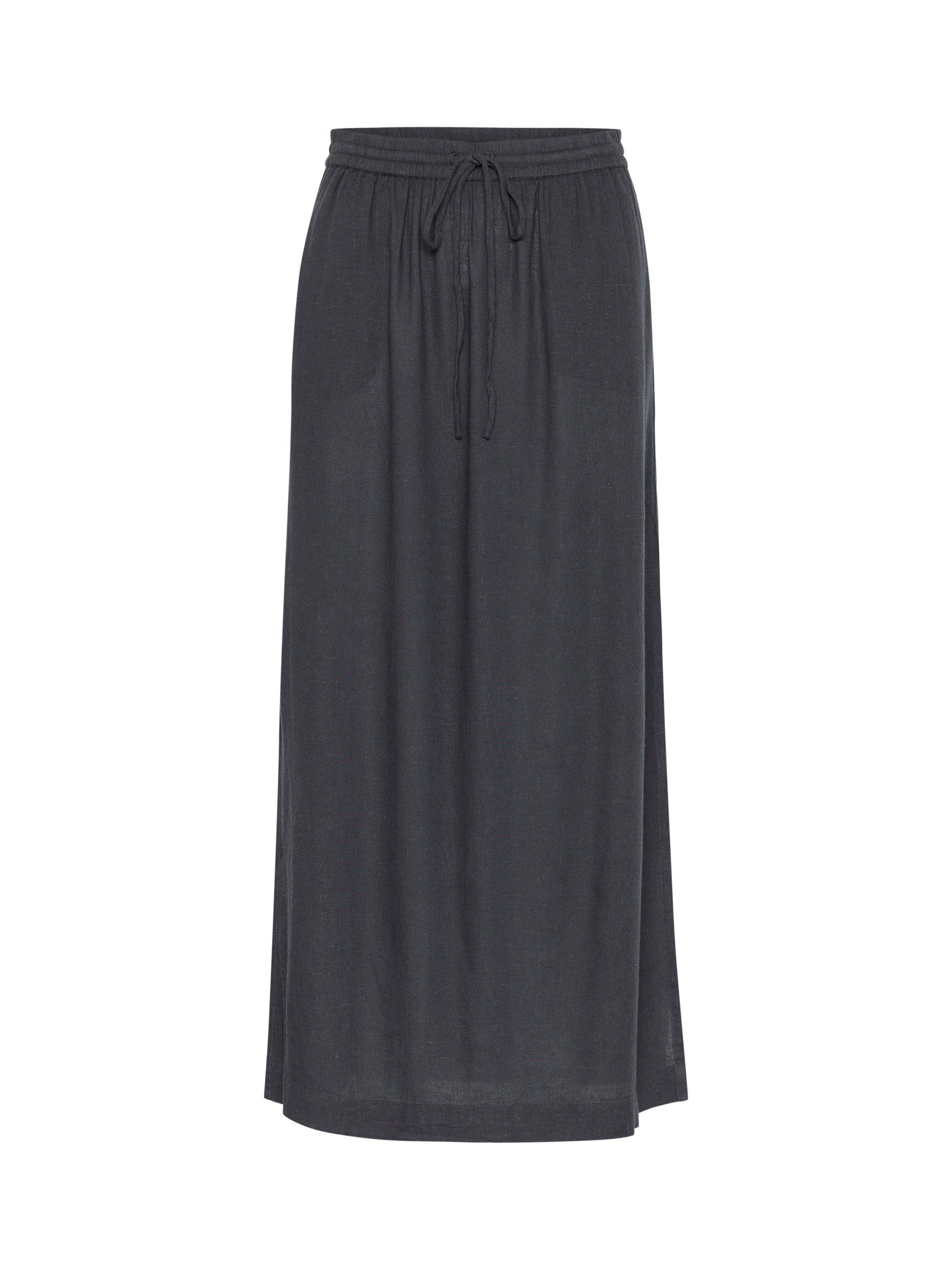 Product image 5 of 6, which shows KAFFE Milia Maxi Skirt, Black Oyster, 8