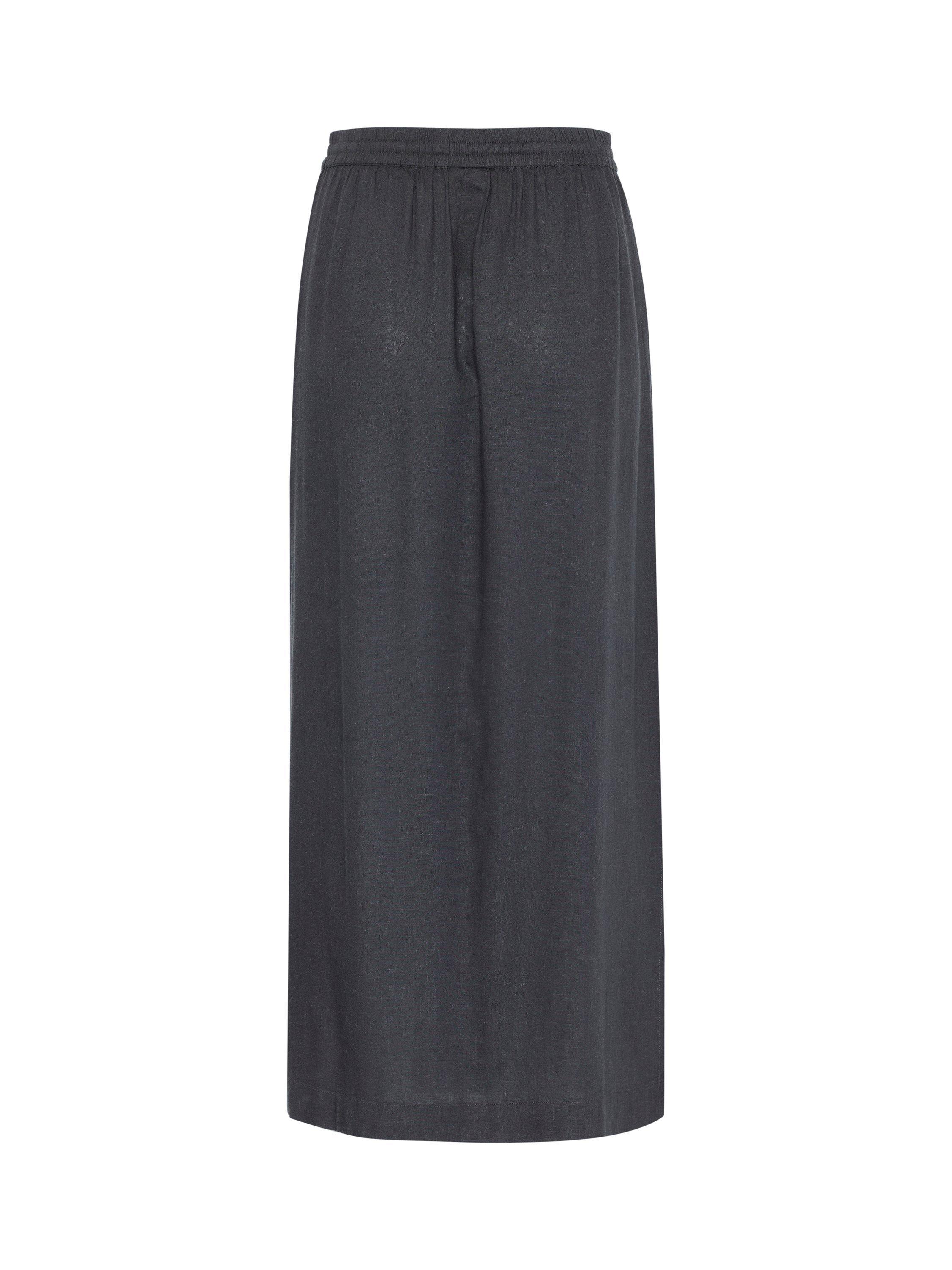 Product image 6 of 6, which shows KAFFE Milia Maxi Skirt, Black Oyster, 8