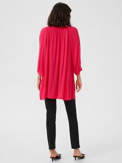 KAFFE Amber Tunic Top, Raspberry - view 2, Raspberry