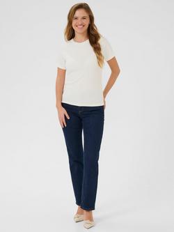 KAFFE Jenna Lace T-Shirt, Chalk - view 2, Chalk