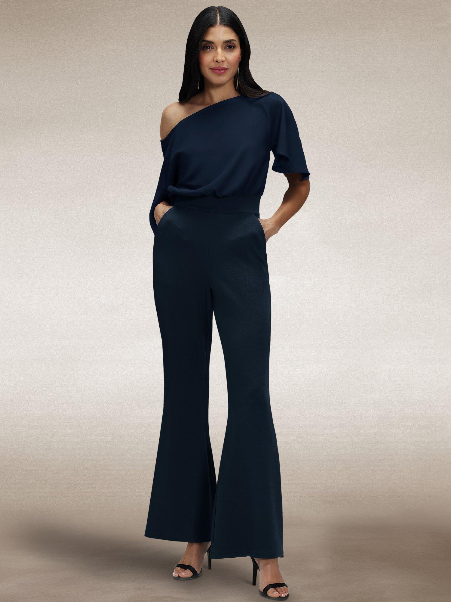Product image 4 of 8, which shows HotSquash Drop Shoulder Jumpsuit, Woodland Teal, 8