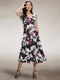 HotSquash Floral A-Line Midi Dress