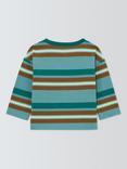 John Lewis Baby Long Sleeve Stripe Top, Orange