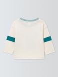 John Lewis Baby Tiger Long Sleeve Top, White